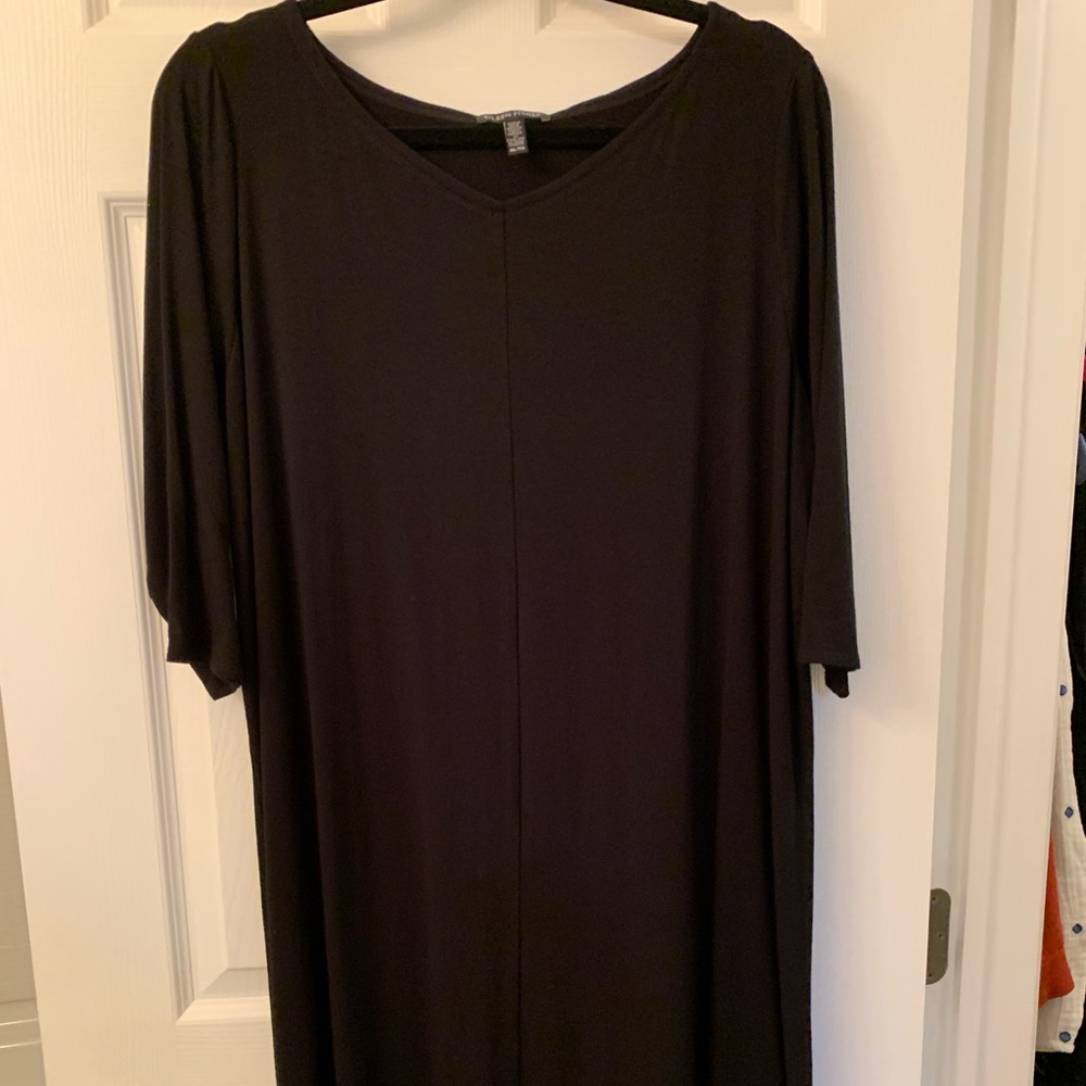 Sz CL Eileen Fisher Viscose v neck dress